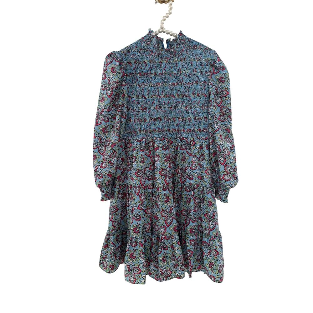 LIKELY Women's Floral Long Bell sleeve Tiered Dress Size 8